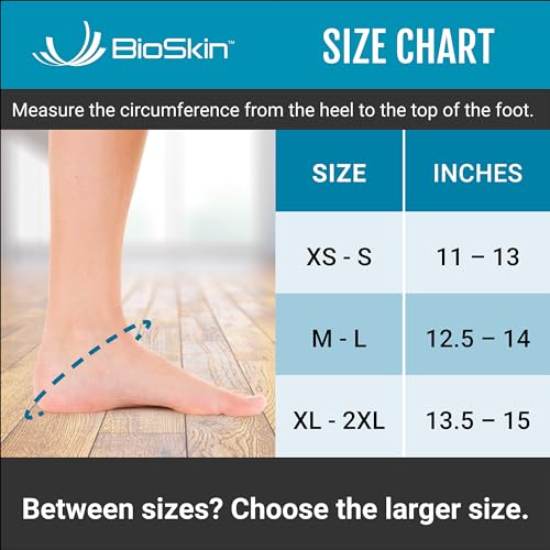 BioSkin Ankle Wrap Compression Brace - Ankle Wrap for Post-Op Foot or Ankle Surgery, Sprained Ankle, Post Injury Ankle Brace, Ankle Support Brace for Women and Men, HSA or FSA Eligible - Image 4