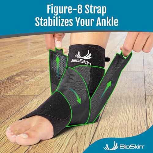 BioSkin Ankle Wrap Compression Brace - Ankle Wrap for Post-Op Foot or Ankle Surgery, Sprained Ankle, Post Injury Ankle Brace, Ankle Support Brace for Women and Men, HSA or FSA Eligible - Image 3