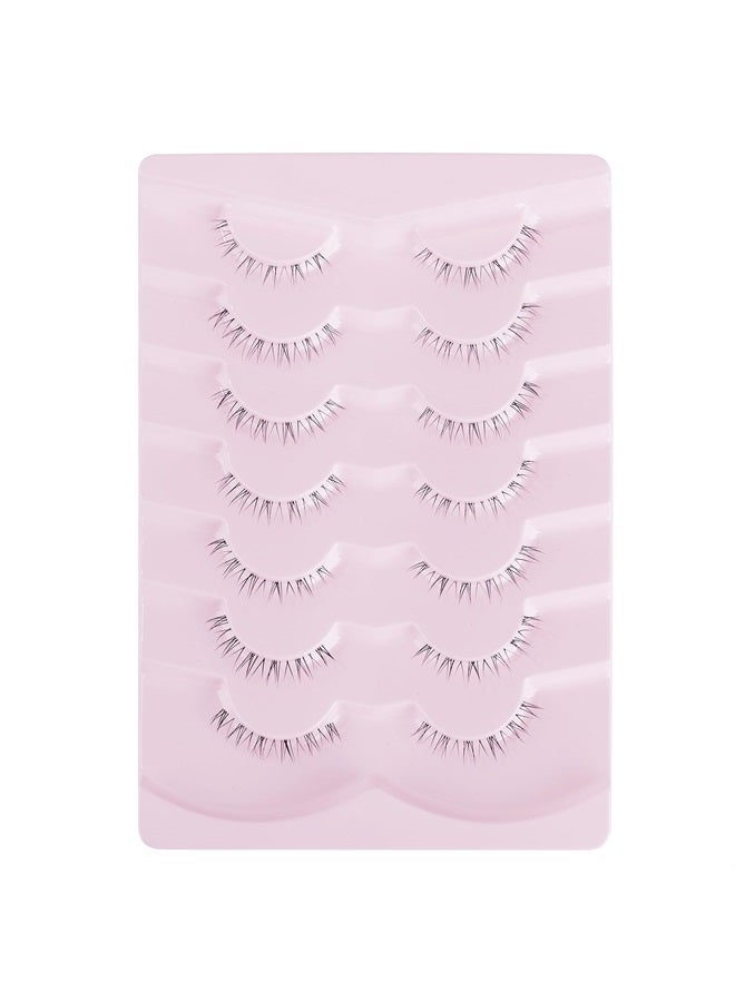 Onlyall رموش صناعية سفلية طبيعية 7 أزواج R-2 - Image 1