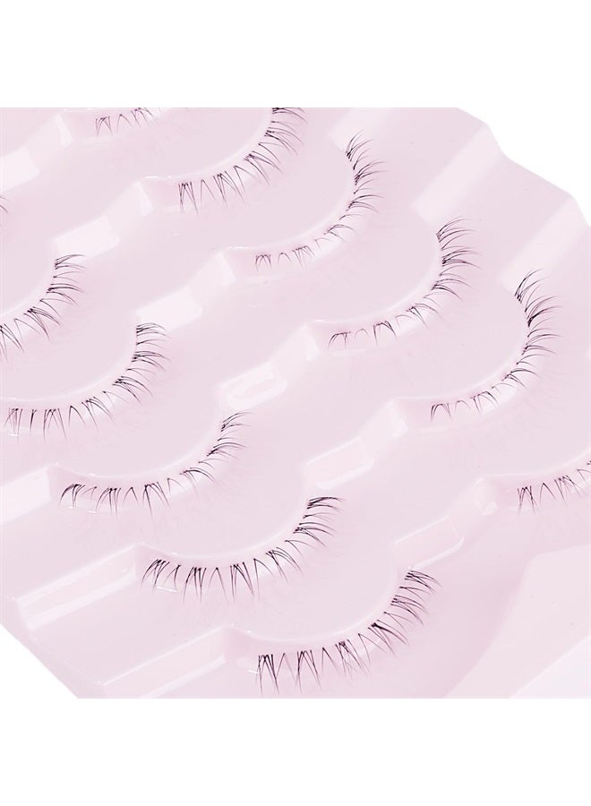 Onlyall رموش صناعية سفلية طبيعية 7 أزواج R-2 - Image 3