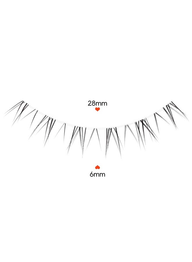 Onlyall رموش صناعية سفلية طبيعية 7 أزواج R-2 - Image 4