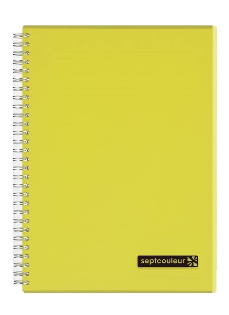 Maruman 80-Sheet Septcouleur Notebook A5 Size Yellow  - Image 1
