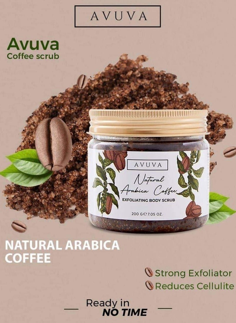 Avuva Scrub Natural Arabica Coffee Body Scrub 200 G - Image 2
