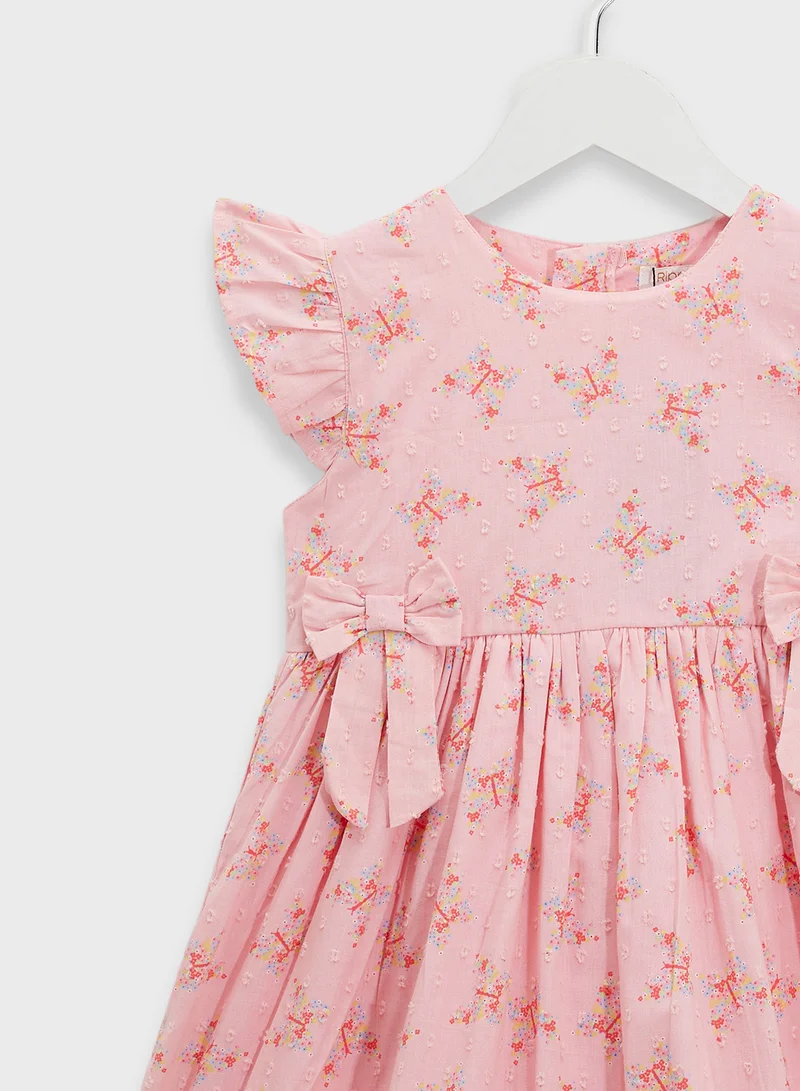 Ripples Floral Bow Dress