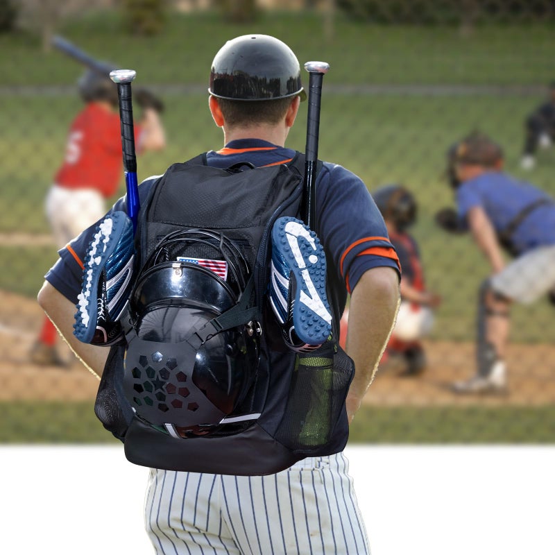VIGEGARI Baseball Bat Bag - Softball Backpack with Glove Holder, Essential Gear for Youth - Image 5
