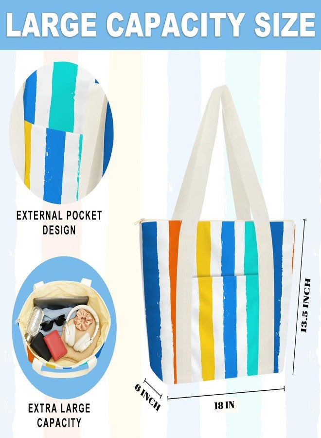 IAXIC Tote Bag & Wet Bag Vacation Combo, Waterproof Spacious Multi-purpose with Summer Themed Print, Ideal Gift for Ladies Travel Toiletry Cosmetic Storage - Image 4