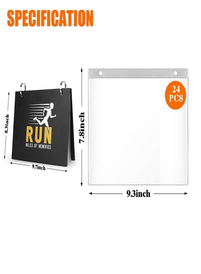 HYRAUL Race Bib Album, 24 Vinyl Sleeves, Display Holder With Cover for Marathon, Running Race Numbers - Image 2