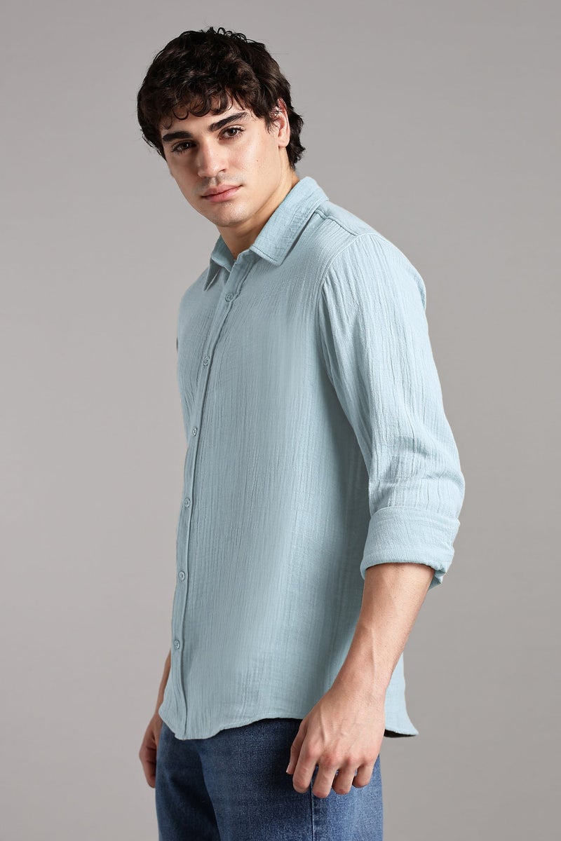 fyltr Men's 100% Cotton Solid Color Shirt - Full Sleeves | Casual Shirts for Men | Shirts for Office | Comfortable & Soft - Image 4