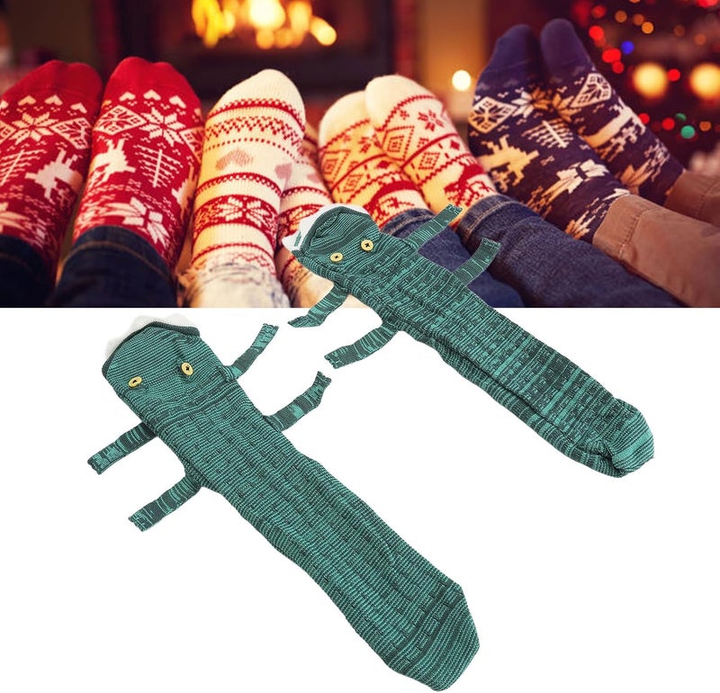 klarako Christmas Socks,Christmas Holiday Design Soft Socks,Warm Thickened Soft Skin Friendly Animal Shape Knit Socks for Women Men - Image 2