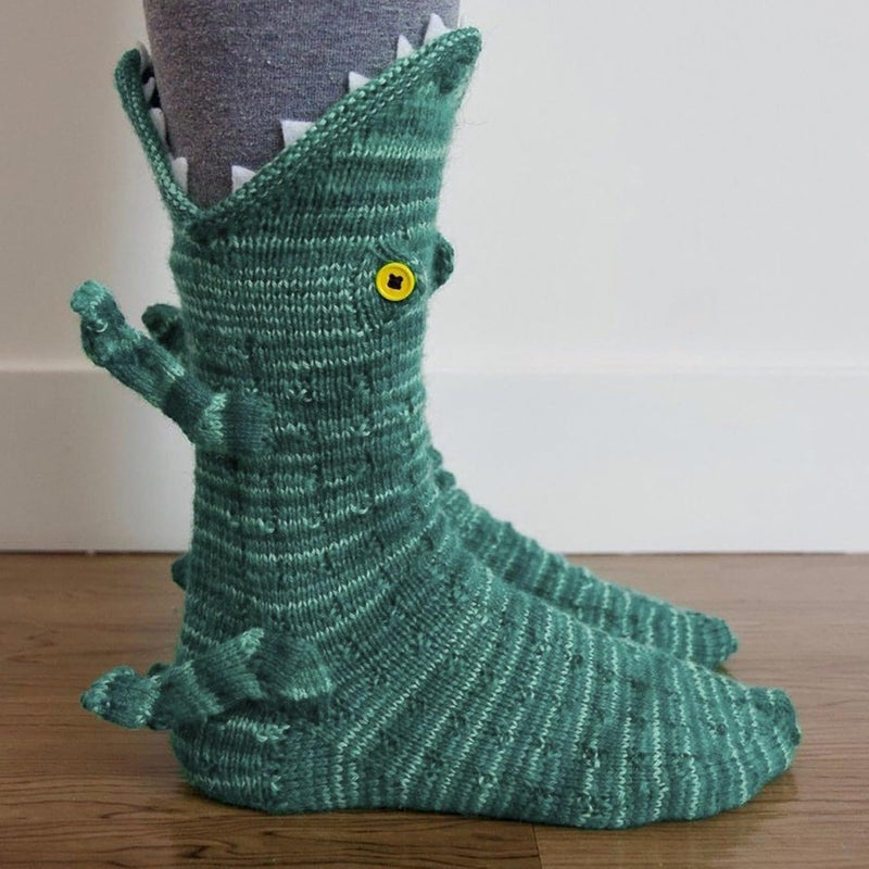 klarako Christmas Socks,Christmas Holiday Design Soft Socks,Warm Thickened Soft Skin Friendly Animal Shape Knit Socks for Women Men - Image 3