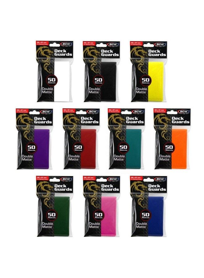 BCW 500 Double Matte Deck Guard Sleeves For Collectable Gaming Cards - Image 1