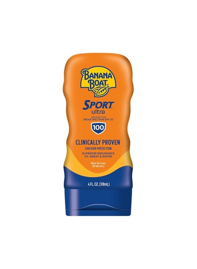 Banana Boat Sport Ultra SPF 100 Sunscreen Lotion, 4oz (118ML) - Image 1