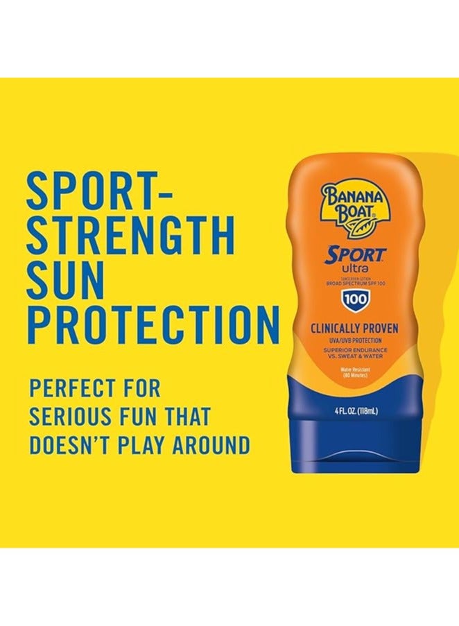 Banana Boat Sport Ultra SPF 100 Sunscreen Lotion, 4oz (118ML) - Image 2