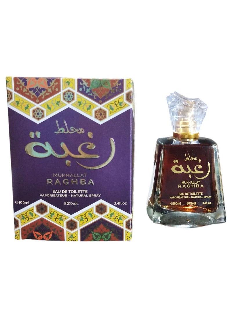 Mukhallat Raghba Eau De Toilette For Unisex - 100 ML - pzsku/Z71EE3354CA8D94BB0C5AZ/45/_/1739059415/e04bd39a-30ba-421e-a773-a4d5a725270c