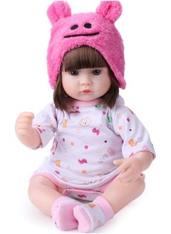 Nano Classic 16 inch 42cm Reborn Baby Doll Soft cloth vinyl head, leg and hand Silicone Doll newborn real like Baby Doll Girl Toy -  PINK  - Image 1