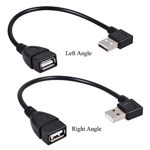 UCEC USB 2.0 Extension Cable - Left and Right Angle A Male to Female for Printer, Mouse, Keyboard- 0.7 Feet (20cm) - Image 5
