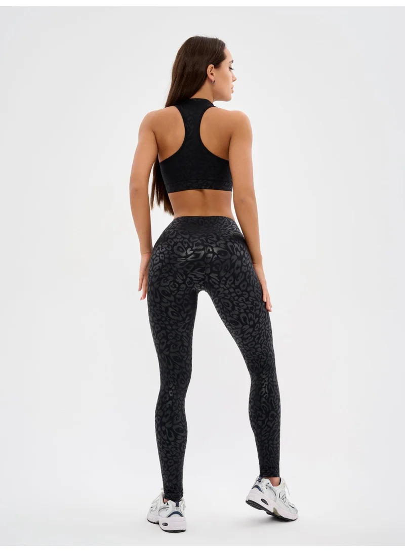 Bona Fide Bona Classic Black Panthera Classic Panthera High Waist Tummy Control Gym Leggings for Women for Women | Best Price UAE