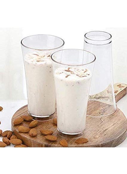 Everbuy - Everbuy® 300 ML Tumbler Glasses Drinking Glass for Water, Juice, Beer, Whiskey, and Cocktails, Milkshake Pack of 6 - Image 1