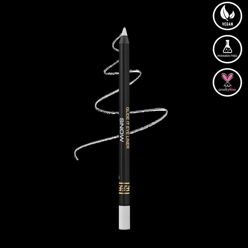 Armaf Beaute Glide It Water Line Eyeliner Snow Colour, Waterproof Gel Pencil, 24h Long Wear, Matte Eye Liner, Lightweight, Smudge Proof, Weightless, Smooth Application, Lash Line & Dramatic Wing - Image 2