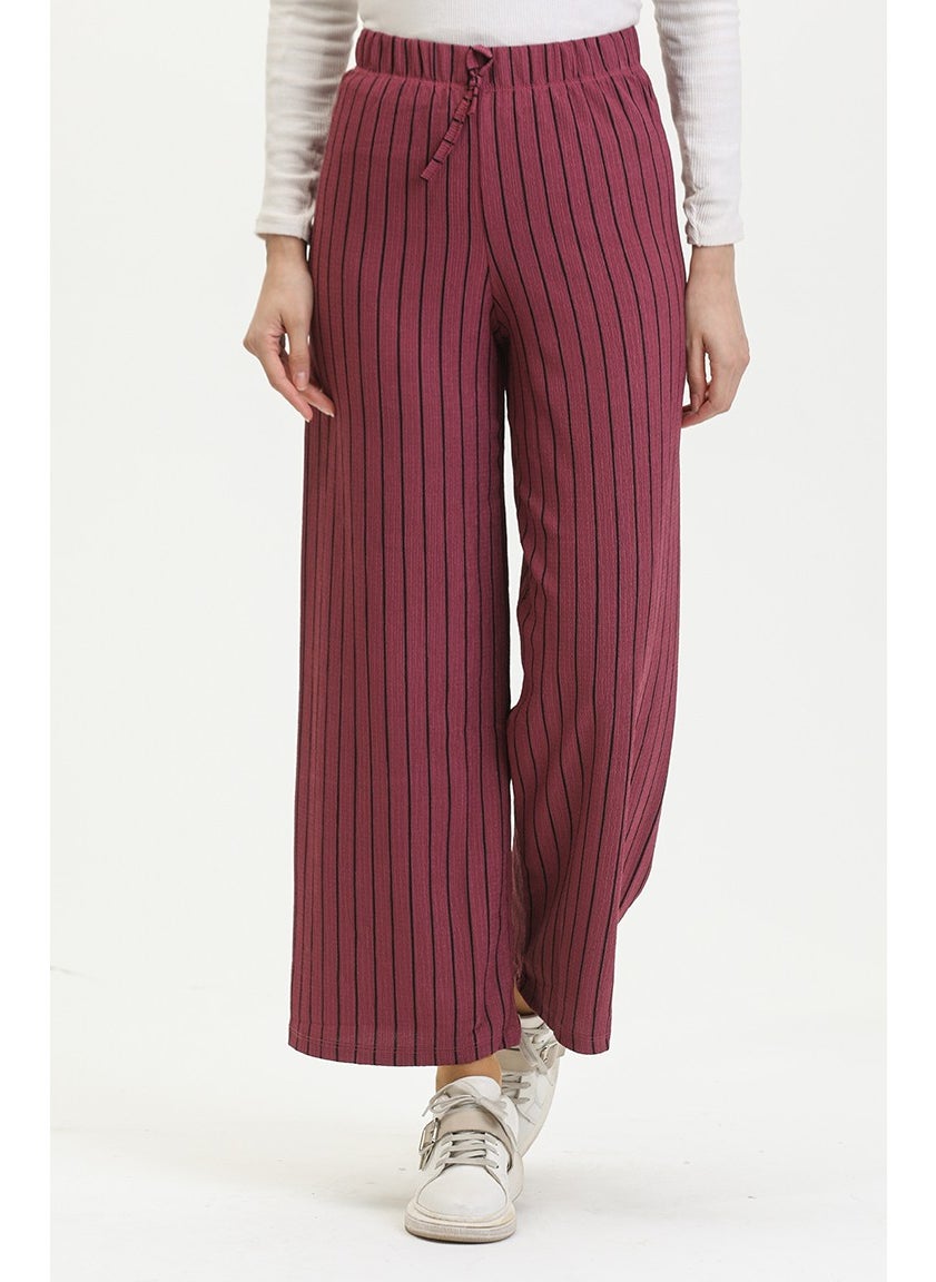 Wide Leg Relaxed Cut Flowy Plain Crepe Trousers 8731-01 Dusty Rose - pzsku/Z71EE7BD38899622C4025Z/45/_/1738793387/44eeff60-4960-4874-8270-40ea192a2be3