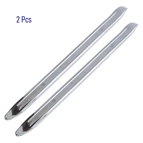 FOCMKEAS 2 PCS 16-Inch Tire Iron, Heavy Duty Tire Spoons Lever Bar, Professional Tire Changing Tool for Installing and Removing and Repairing Wheel Tires of Cars, Motorcycles, Scooter Bicycles - Image 3