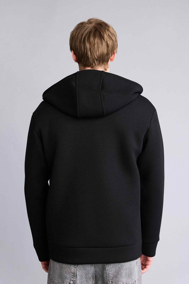 ديفاكتو هودي قصة مريحة بسوسته قماش سميك وبطانة ناعمة - Image 5