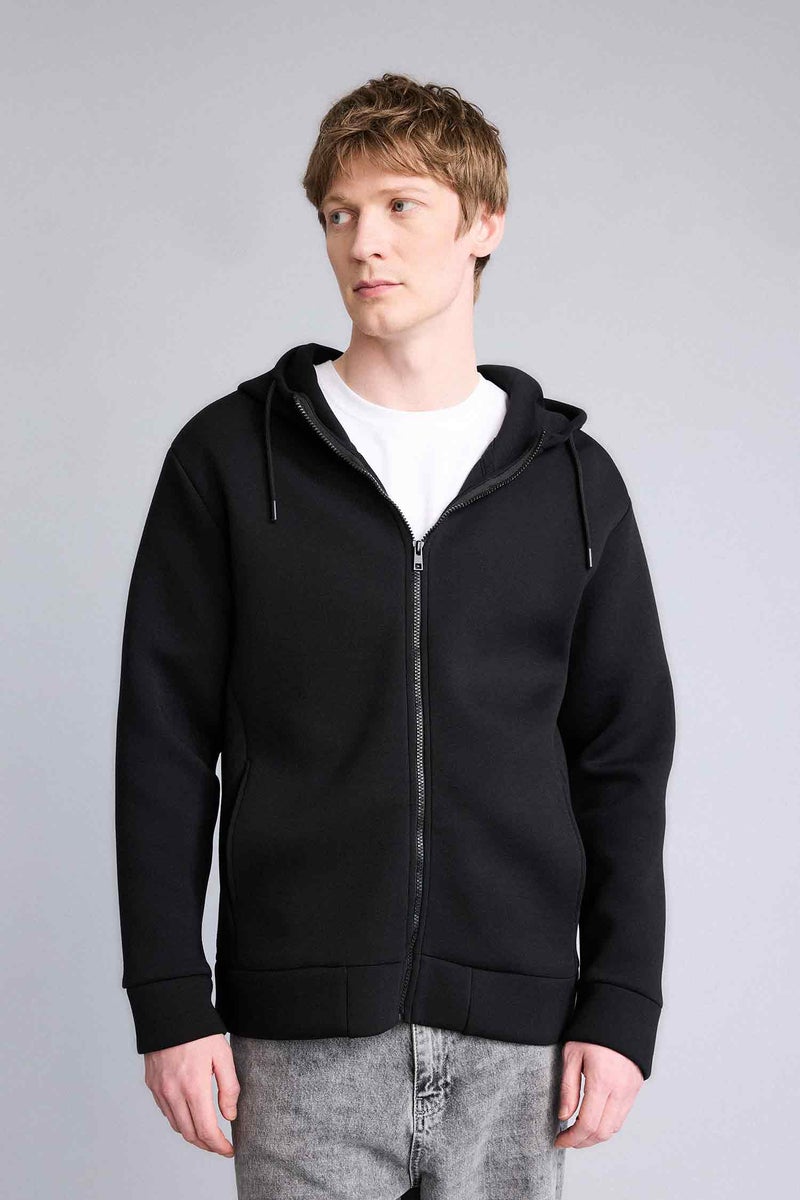 ديفاكتو هودي قصة مريحة بسوسته قماش سميك وبطانة ناعمة - Image 3