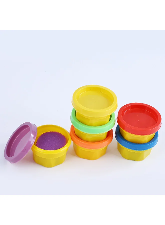 تولي مجموعة صلصال, معجون لعب, للأطفال  ناعم وآمن وبألوان متنوعة (6 قطع)