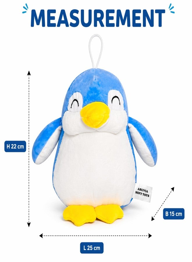 Aruvia Penguin Plush Soft Toy 25 CM for Kids, Boys & Girls | Ultra Soft Stuffed Animal Plushie with Hanging Loop | Cute Blue Penguin Birthday Gift, Baby Cuddle Toy - Image 3