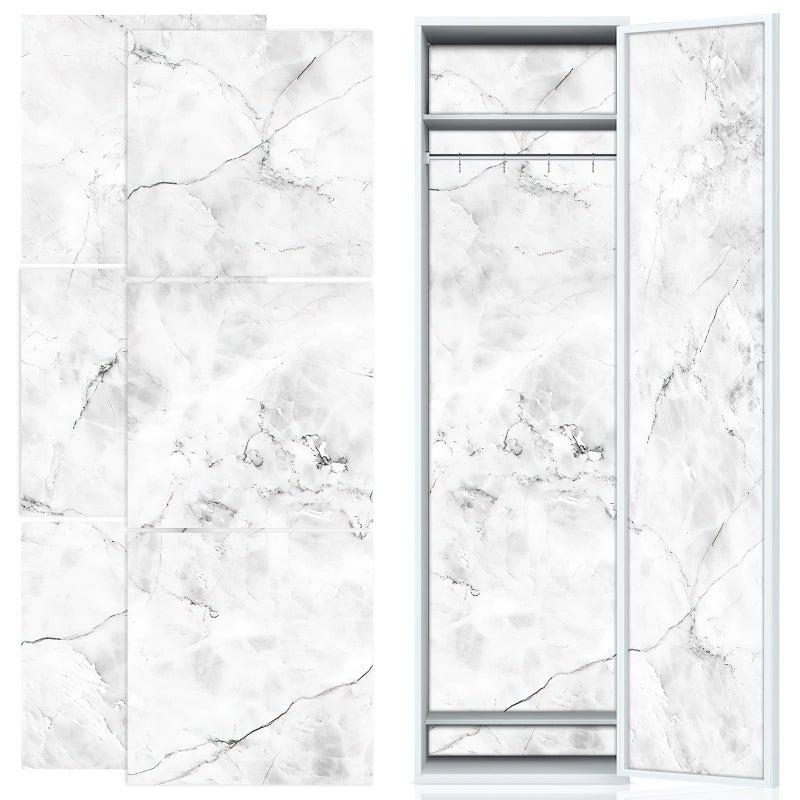 rookea 6 Pcs School Locker Magnetic Wallpaper, ROOKEA 12" x 12" Removable Magnetic Locker Wallpaper Locker Decorations for Girls, Trimmable Locker Accessories for Middle High School Students - Image 1