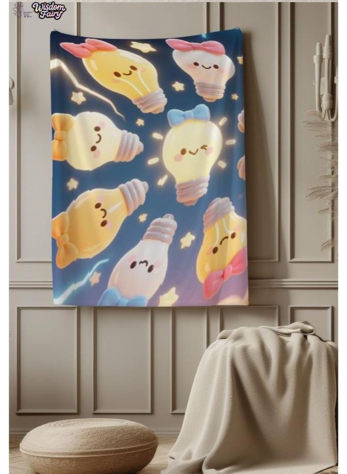 general Wisdom Fairy (latest) flannel thin blanket (warm and comfortable, suitable for sleep, game use, dust and sandproof) 150cm*200cm - 96 - Image 1