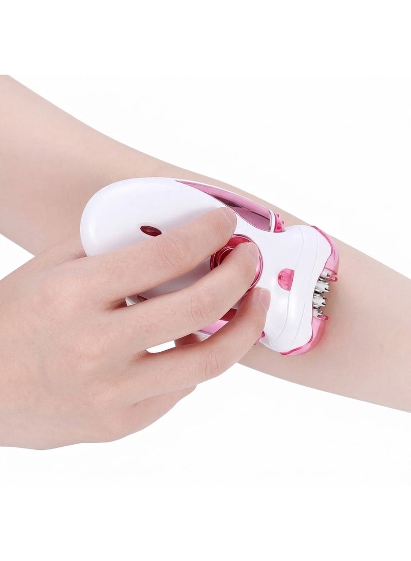 Mercury MC175 4 in 1 Lady Epilator for Women, Electric Hair Remover with Epilation, Shaver, Trimmer and Callus Remover Heads, 2 Speed Settings, Compact Handheld Body Grooming and Foot Care Kit for Home and Travel, Personal Hair Removal Care Set - Image 2