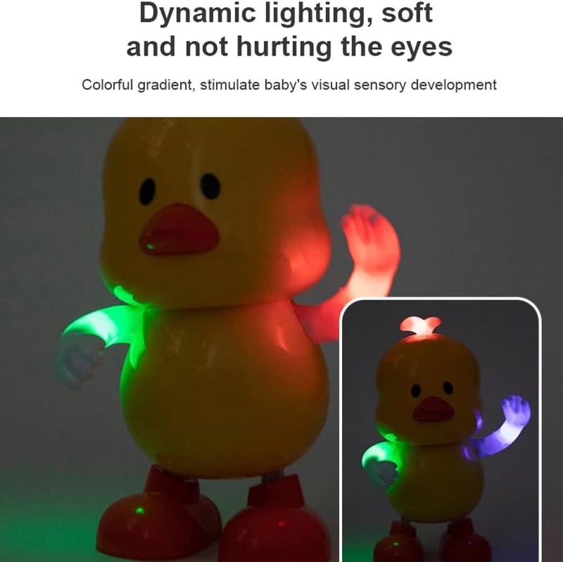 woobles Dancing Duck, Toddler Learning and Crawling Baby Toy with LED Lights - Image 2