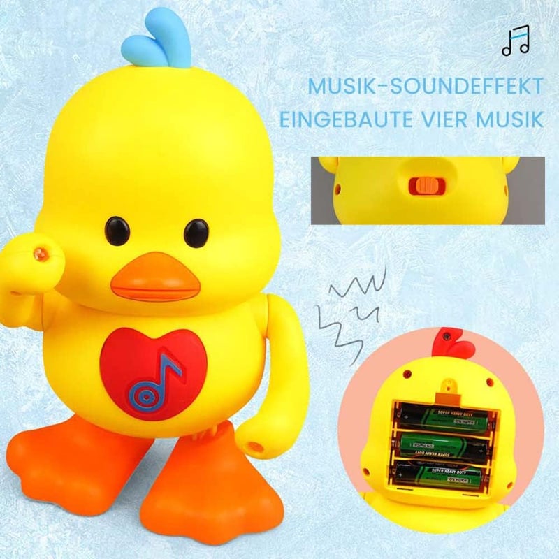 woobles Dancing Duck, Toddler Learning and Crawling Baby Toy with LED Lights - Image 5