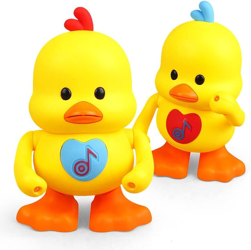 woobles Dancing Duck, Toddler Learning and Crawling Baby Toy with LED Lights - Image 3
