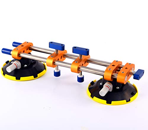 ZUOS A Pairs of Seamless seam Setter with 6" Suction Cups for Seam Joining & Leveling/Professional Countertop, granite， Stone, Marble Slab Installation. (double pole 2 PCS) - Image 3