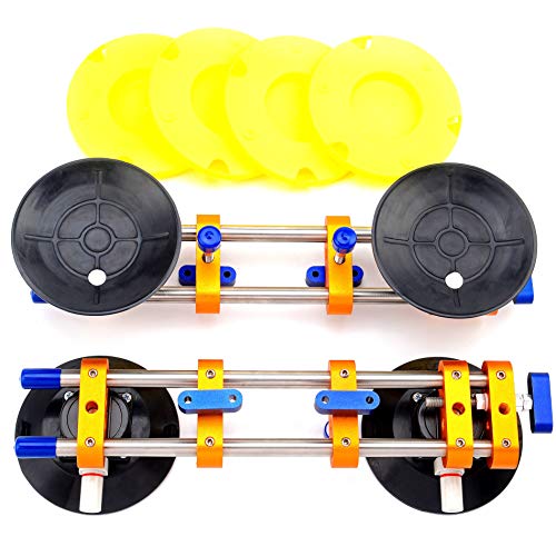 ZUOS A Pairs of Seamless seam Setter with 6" Suction Cups for Seam Joining & Leveling/Professional Countertop, granite， Stone, Marble Slab Installation. (double pole 2 PCS) - Image 5