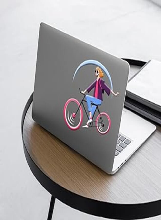 Generic Laptop skin size 15×15 on the outside and 8×7 on the inside, removable Laptop skin, Sticker multi-colored, transparent vinyl plastic sticker - 6221243349471