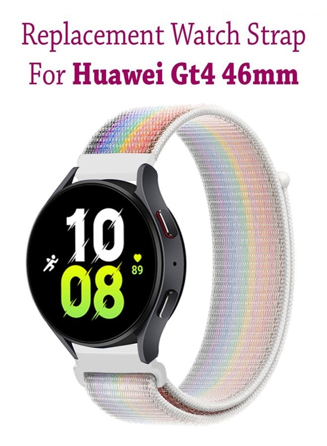 Replacement Strap Smart Watch For Huawei GT 4 46mm/Huawei Watch GT5 46mm Nylon Loop Strap Velcro Style - Image 1