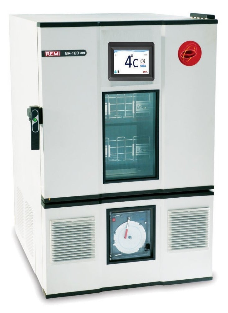 Remi Blood Bank Refrigerator, +4°C temperature, 2drawers, Capacity - 120 liters, LED DisplayBlood Bags - 56/72 of 450 ml / 350 ml(approx.) Seven days Circular Chart Recorder  - Image 1