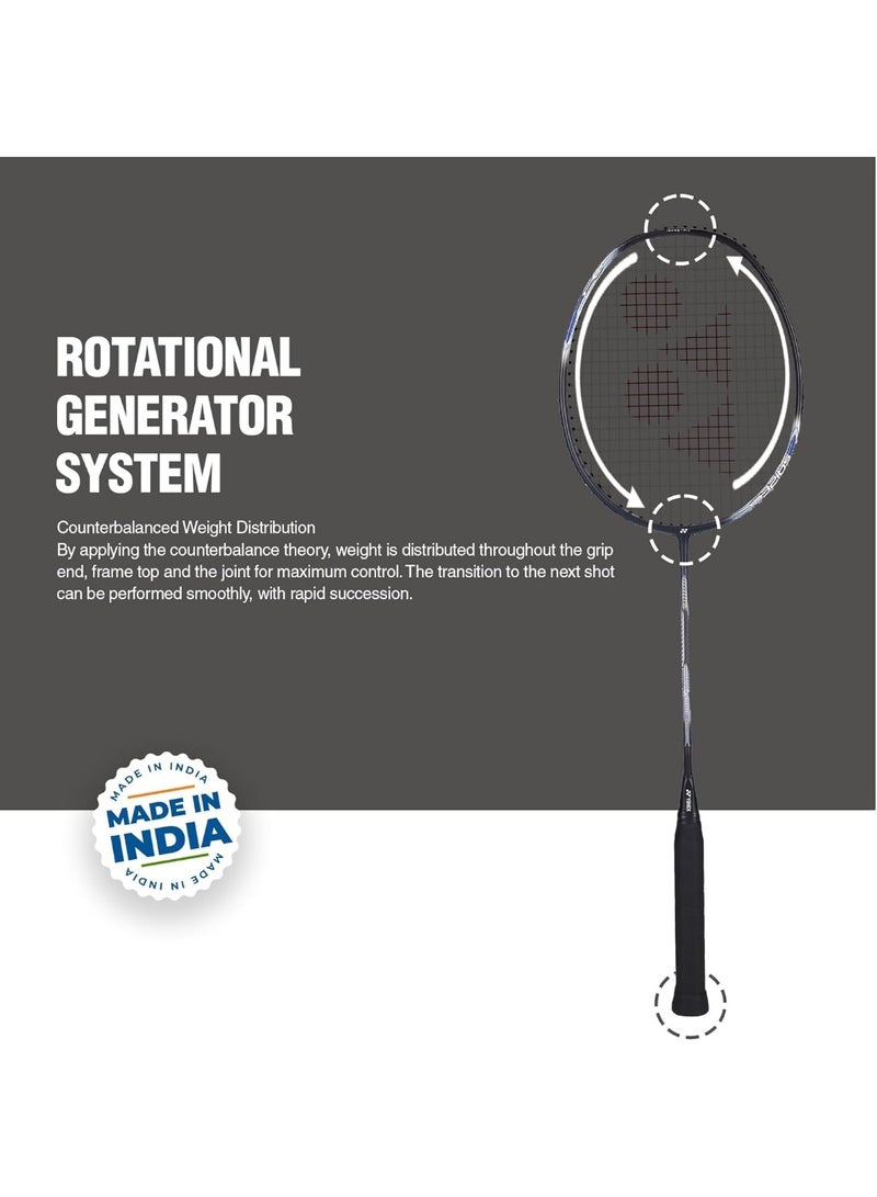 يونيكس مضرب تنس الريشة يونيكس أستروكس أتاك 9 لون أسود معدني - Image 5