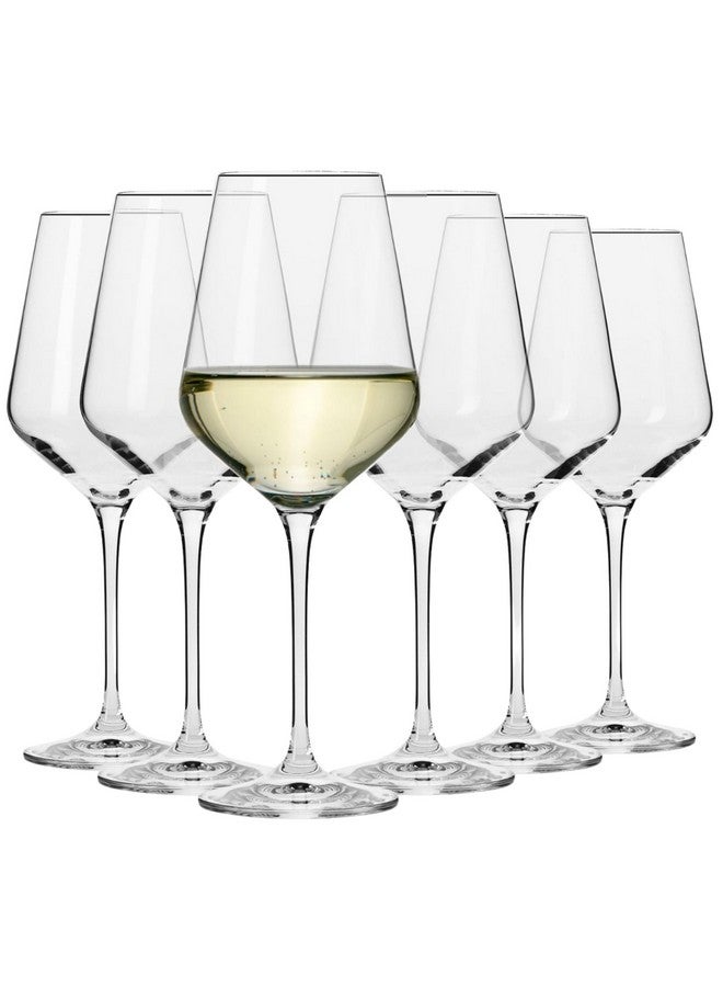 Krosno Krosno Large White Wine Glasses Set of 6, 13.2 oz, Avant-Garde Collection, Crystal Glass,Long Stem Wine Glasses for Wines and Cocktails, Glass Set for All Occasions, Dishwasher Safe, Made in Europe  - Image 1