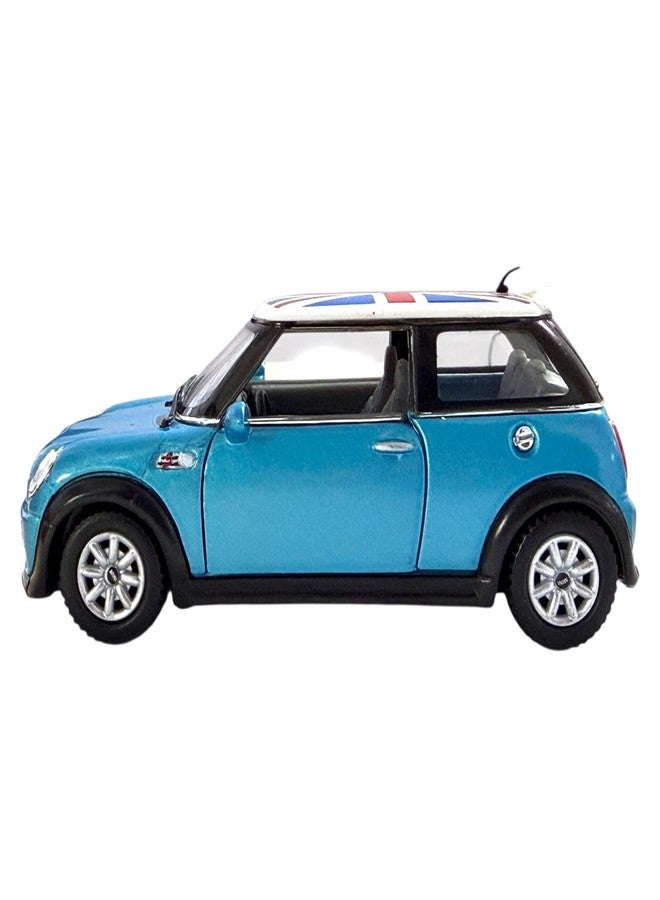 Mayatra's Die-Cast Yellow Mini Cooper 1:28 Collector's Edition, Pull Back Action Toy for Ages 3+ (Blue) - Image 2