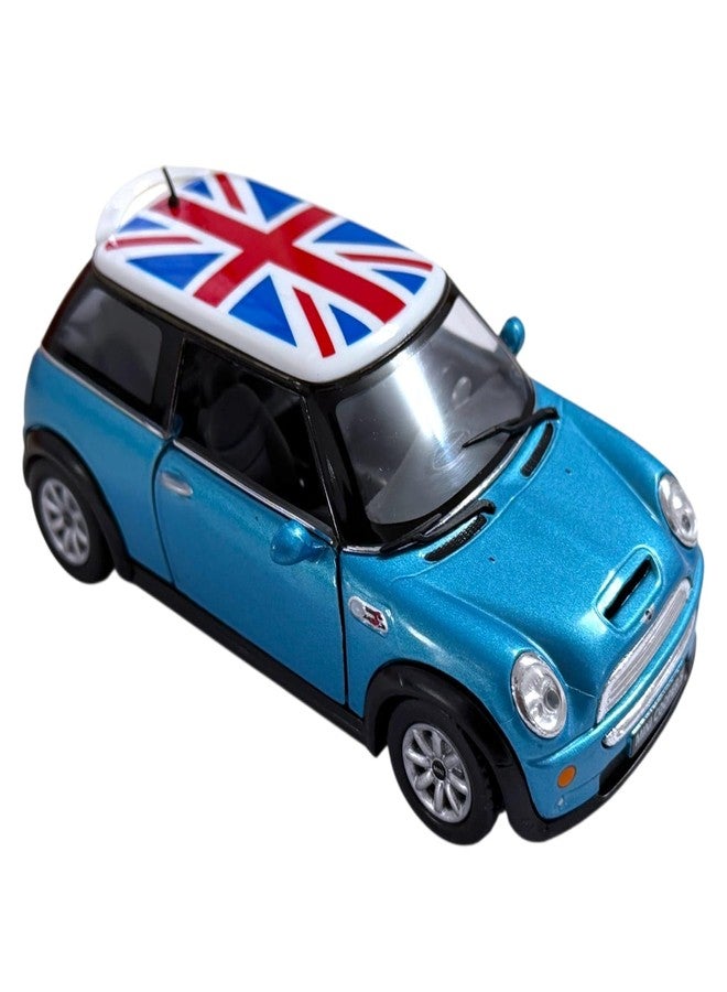Mayatra's Die-Cast Yellow Mini Cooper 1:28 Collector's Edition, Pull Back Action Toy for Ages 3+ (Blue) - Image 3