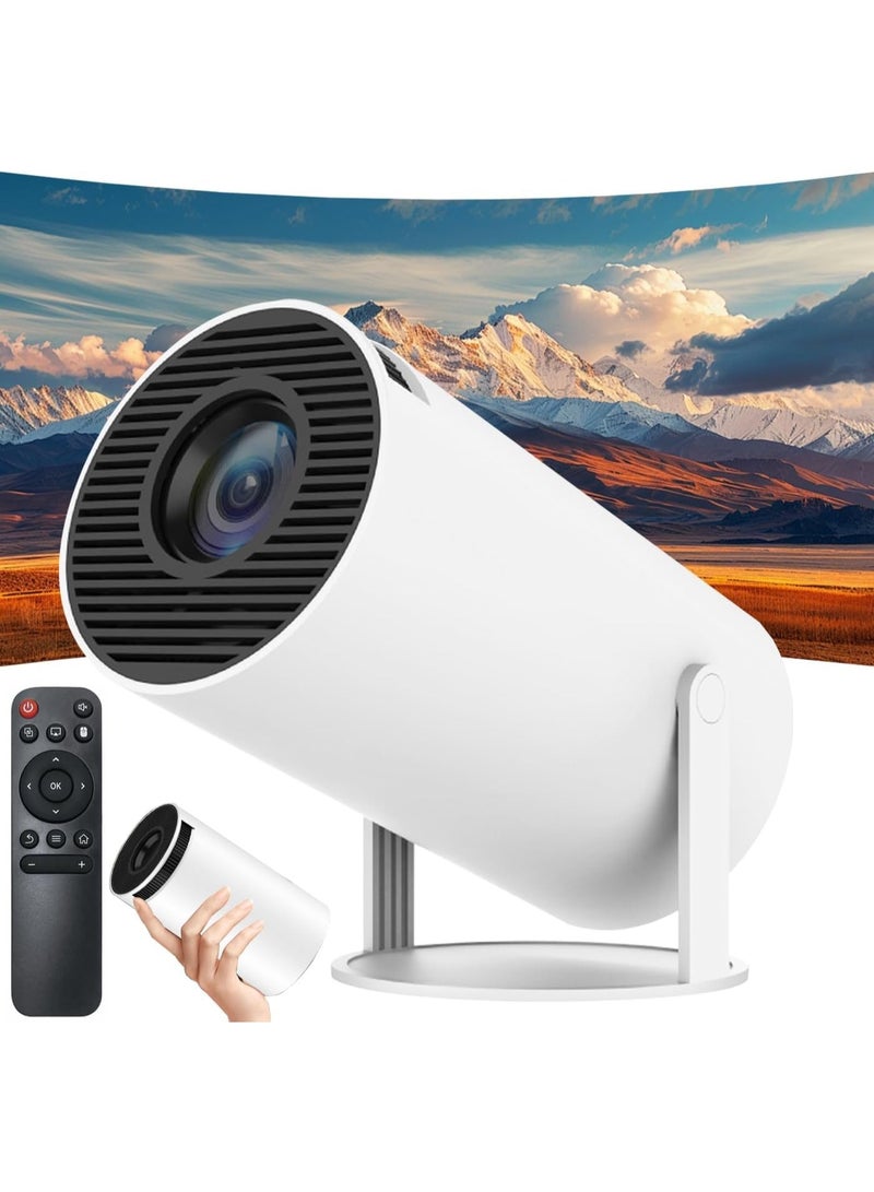 Portable 1080P HD Projector with Android 11, 5G WiFi, 130" Max Display, 4K Input Support – Built-in Speaker, Screen Mirroring, Bluetooth – For Home Theater & Outdoor Movies - Image 1