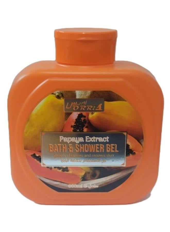 Orris Papaya  Extract Bath And Shower Gel 800 Ml - Image 1