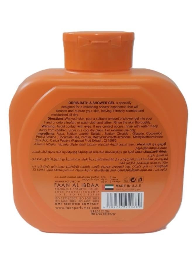 Orris Papaya  Extract Bath And Shower Gel 800 Ml - Image 2