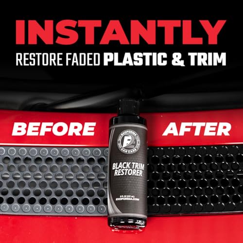ExoForma Black Trim Restorer Lasts 6 Months Dye Infused Waterproof Plastic Restorer for Cars Perfect for Faded Bumpers Trim Vinyl on Jeeps Truck Beds Avalanches ATVs 8oz - Image 3