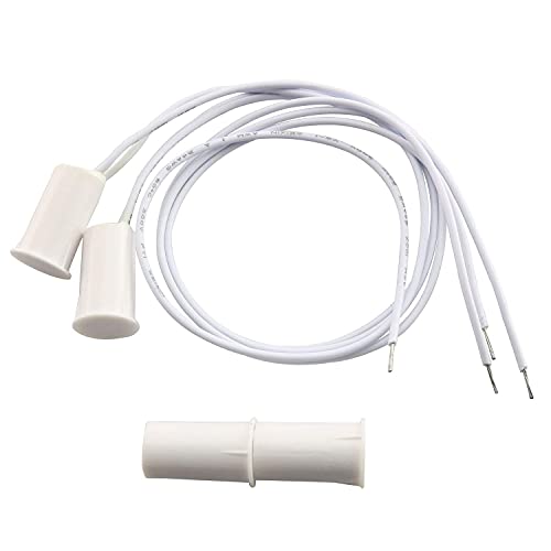 TAODAN 2pcs Recessed Door Magnetic Switch Wired NC Home Security Door Window Magnet Alarm Contact Sensor - Image 5