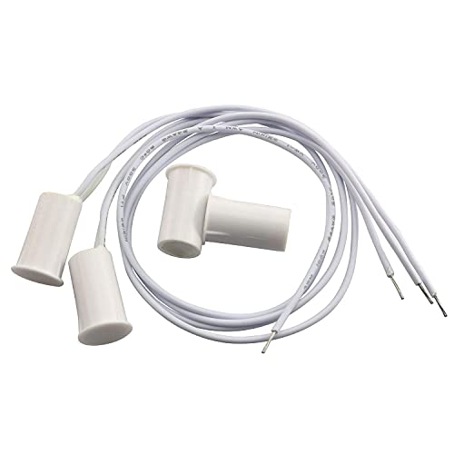 TAODAN 2pcs Recessed Door Magnetic Switch Wired NC Home Security Door Window Magnet Alarm Contact Sensor - Image 2